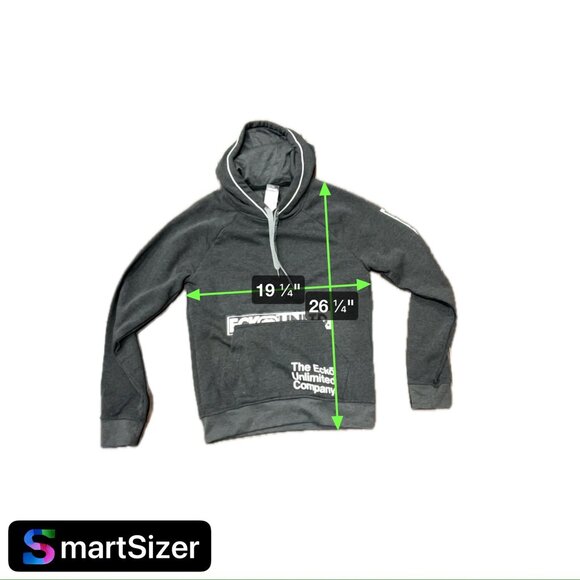 Ecko Unltd. NEW Charcoal Gray Hoodie Sweatshirt Kangaroo Pocket Graphic Size S - Picture 6 of 9